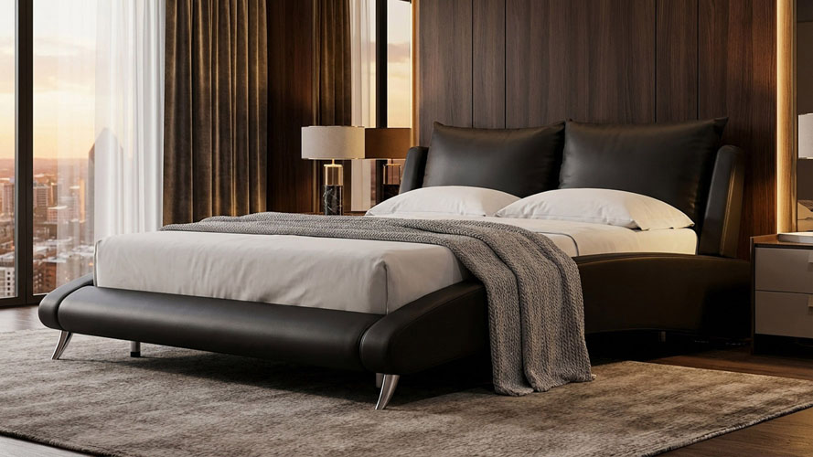 Cadillac White Microfiber Leather | Zuri Furniture