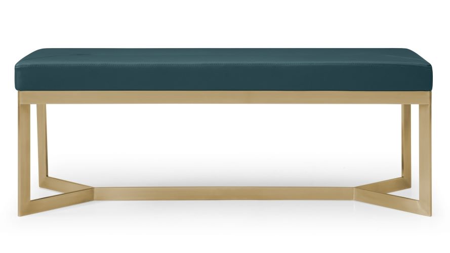Garland Bench - Teal/Gold