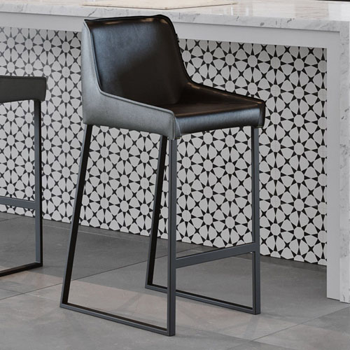Helena Counter Stool Black/Gray Zuri Furniture