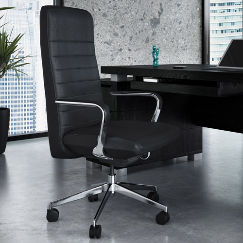 Hughes Leather Executive Chair - Black