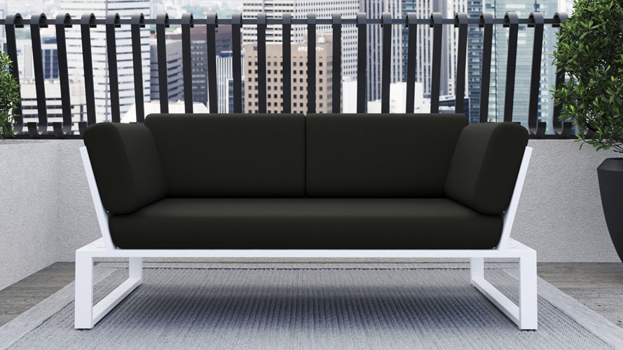 Kore Loveseat - White/Black