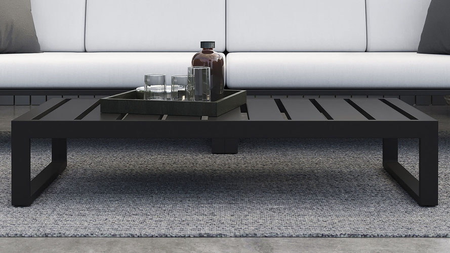 Kore Rectangular Coffee Table - Black