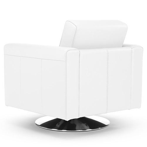 Laurent Leather Swivel Chair Zuri Furniture