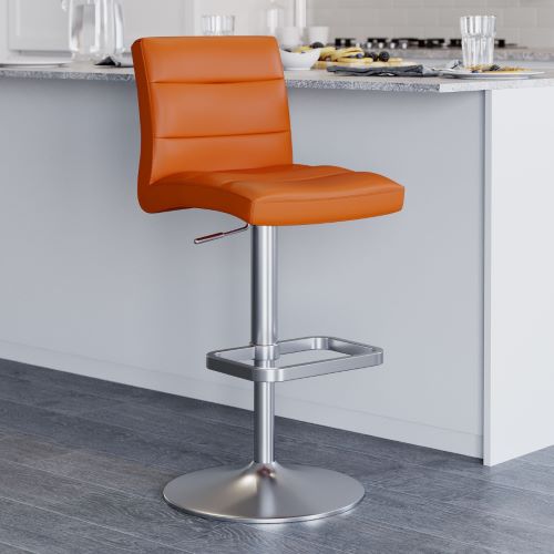 Lush Bar Stool - Orange