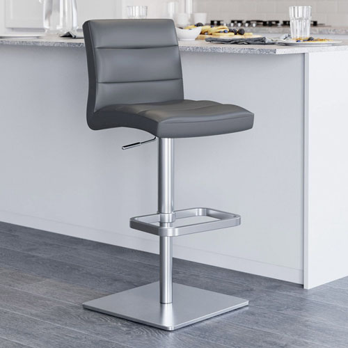 Lush Bar Stool - Square Base - Slate
