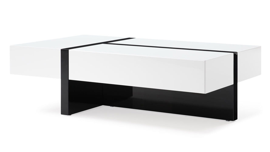 Mcintosh Rectangle Coffee Table White And Black Mcintosh Rectangle Coffee Table White And Black