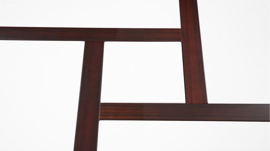 McIntosh 40" Square Coffee Table White and Ebony