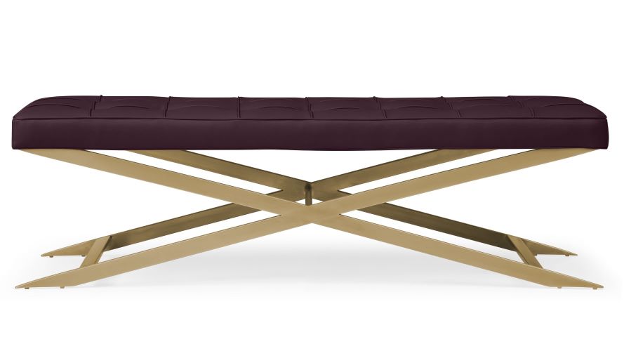 Ruth Bench - Purple/Gold