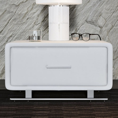 Vetro Side Table - White