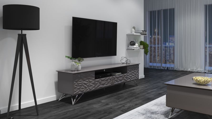 Vortice TV Stand Gray