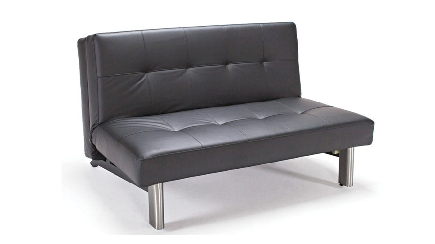 Blot Stainless Steel Sofa In Black Zuri Furniture