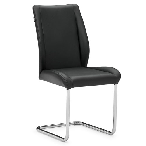 Dakota Dining Chair - Black Veneer Frame and Seat