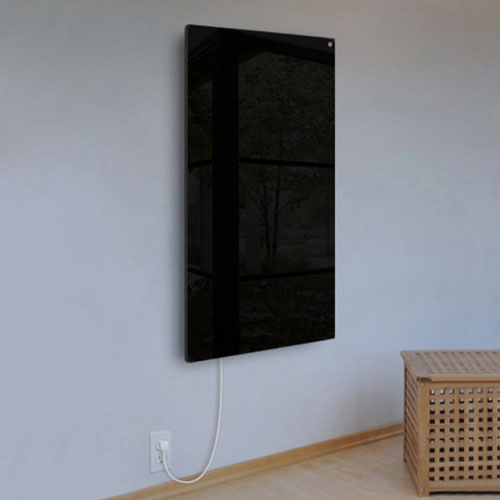 Ember Glass Black Radiant Heating Panel