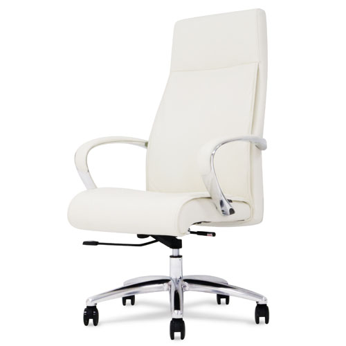 Forbes Genuine Leather Aluminum Base High Back Executive Chair Zuri