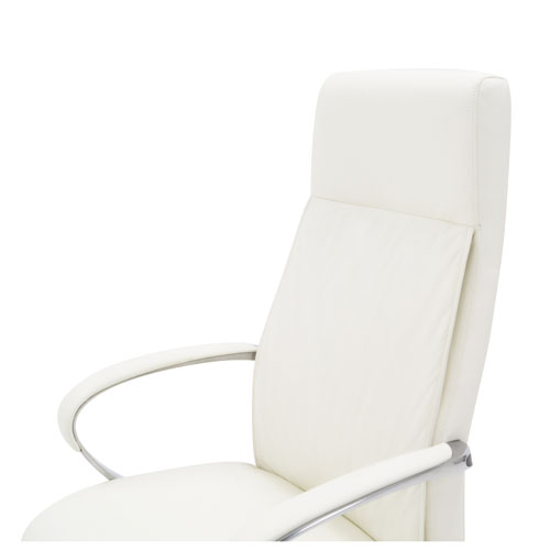 Forbes Genuine Leather Aluminum Base High Back Executive Chair Zuri