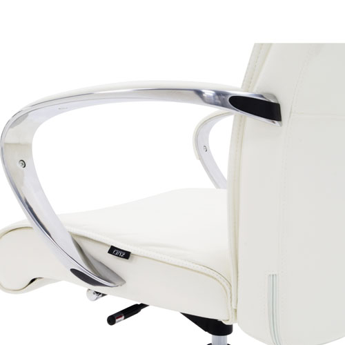 Forbes Genuine Leather Aluminum Base High Back Executive Chair Zuri