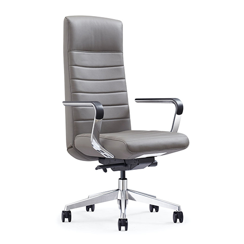 Hughes Leather Executive Chair - Dark Grey