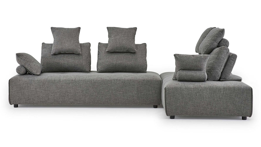 Knox Modular Sectional Sofa Set In Gray Fabric Zuri Furniture Knox Modular Sectional Sofa Set In Gray