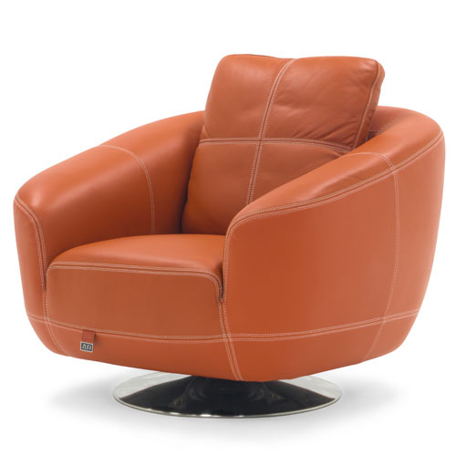 Lucy Swivel Chair Orange
