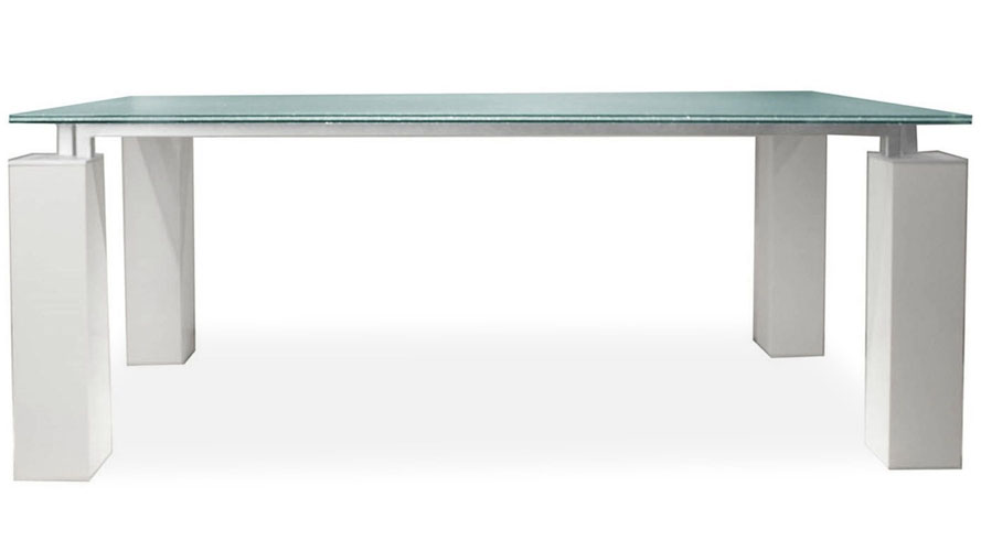Joie 75 Inch Dining Table White