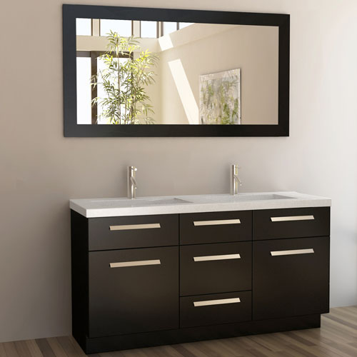 Rissa 60 Double Sink Vanity Set Zuri Furniture