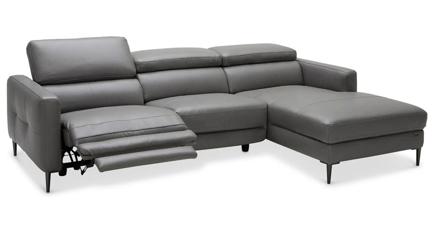 Reno Reclining Sectional Slate