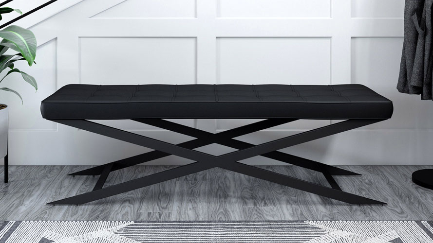 Ruth Bench - Black/Black