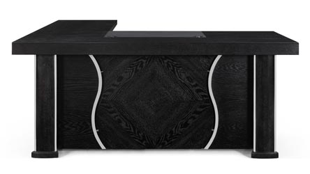 タイタニック　レザーデスク Pierce Desk - Black