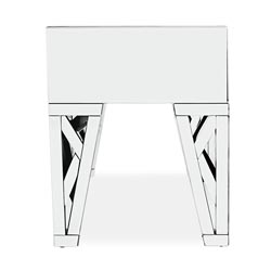 Azure Mirrored Side Table