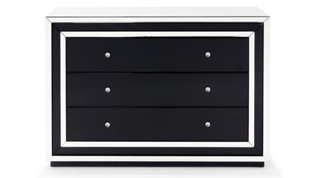Azul Mirrored Gl Dresser Zuri Furniture Malibu Mirrored Accent Chest