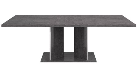 Modern Marquis Extension Dining Table Grey Birch High ...